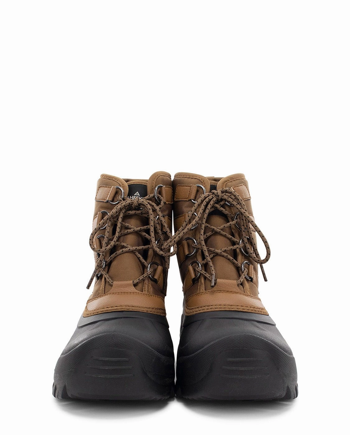 Mens Waterproof Snow Boot Tan Thinsulate Insulated Foam Low Hiking Shoes