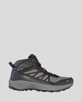 Hiking Built In Spikes Oboz Katabatic LT Mid GTX Mens - Black Sea