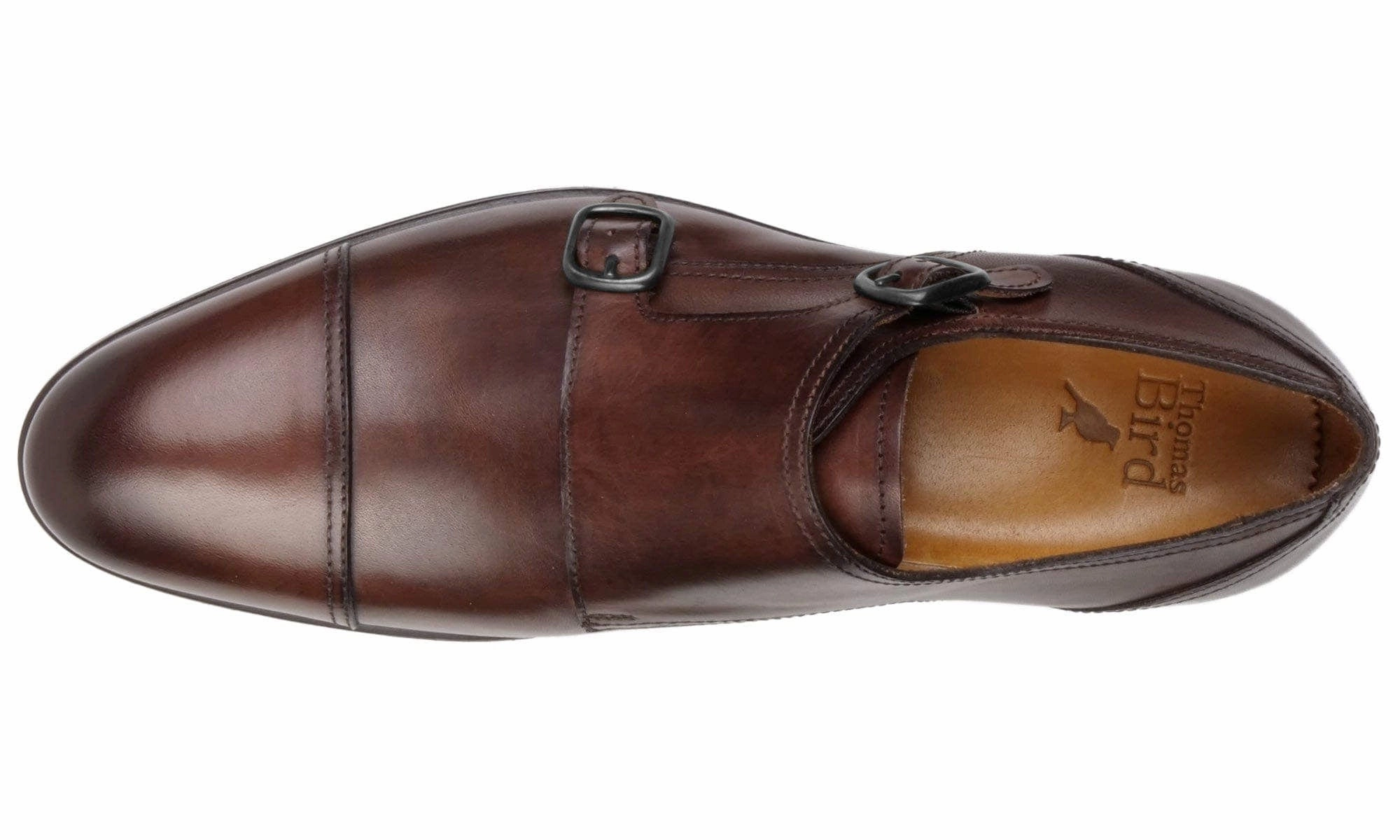 Bourne Monk Strap Brown Leather Brogue Boot