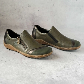 Rieker - L7571 White Loafers Leather