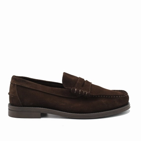 COLL DARK BROWN SUEDE Adrien Loafers