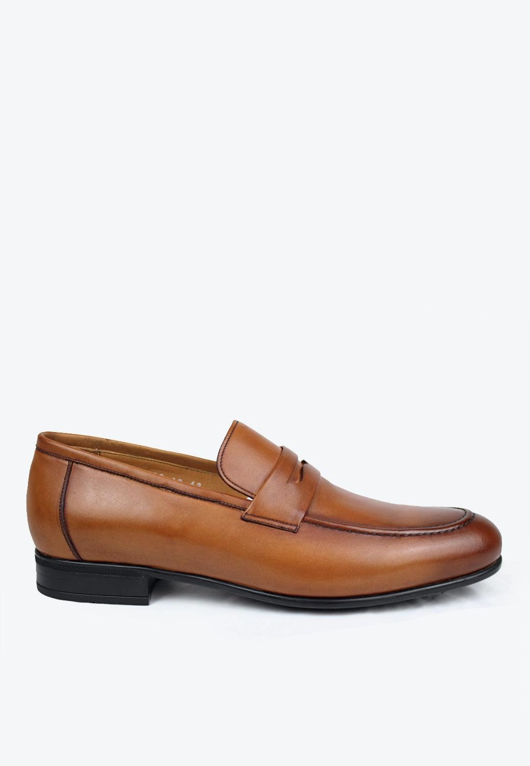 Vegas Penny Loafer Classic Full Grain Leather Cognac Dressy Loafers