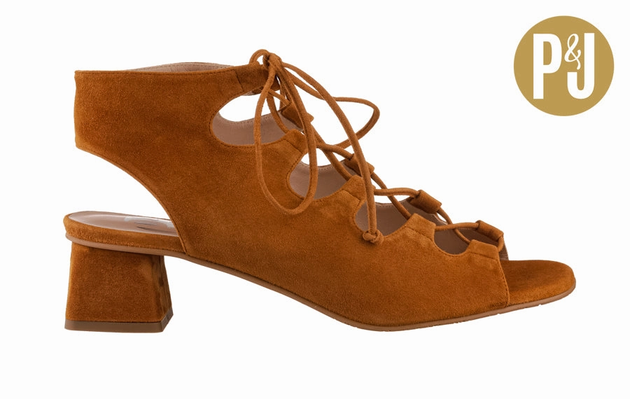 P&J Strapup Tan Leather Brogues