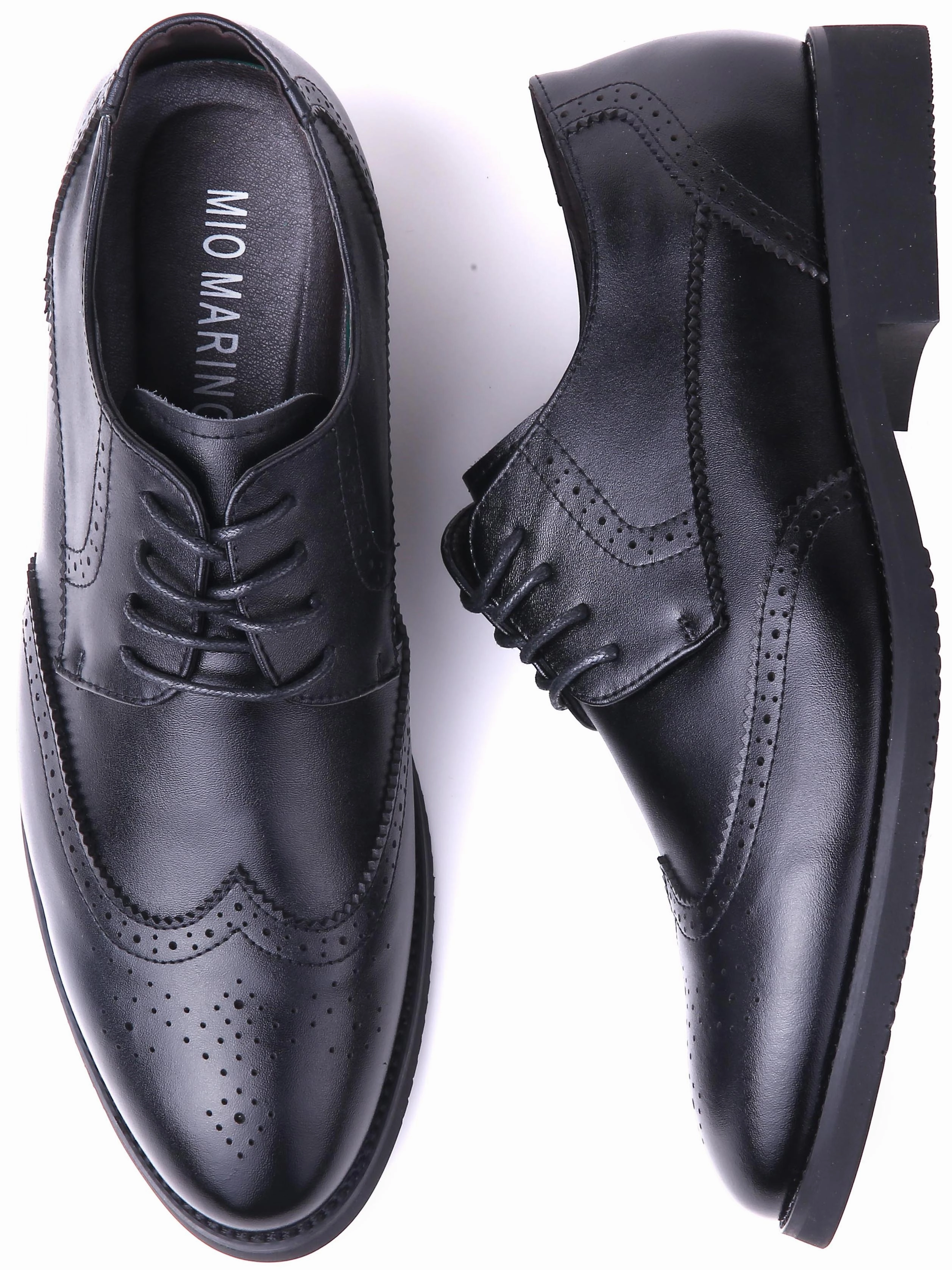 Speckled Wingtip Oxford Dress Shoes Hi-gloss Oxfords