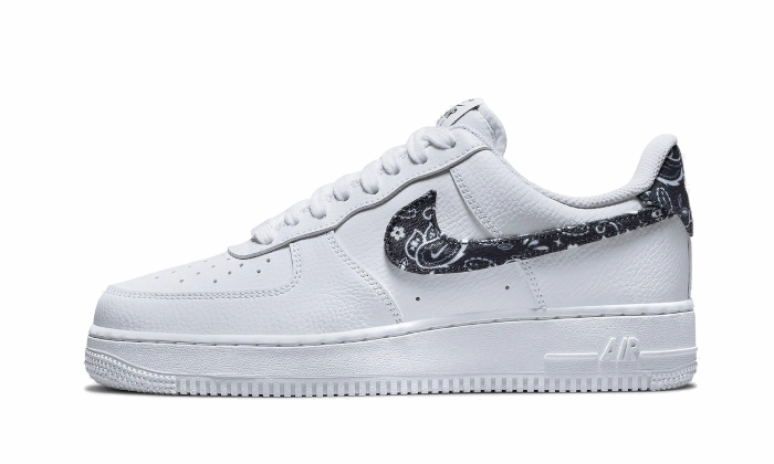 Customize Own Nike Shoes Nike Air Force 1 Low '07 Essential White Black Paisley