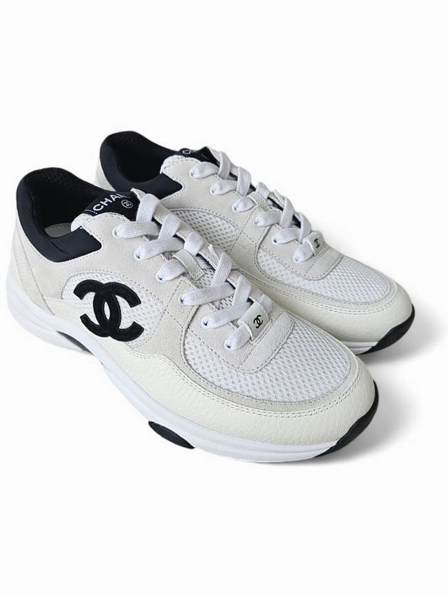 CC Logo Suede Tennis Low Top Sneakers Black Chanel Preschool Tennis Shoes