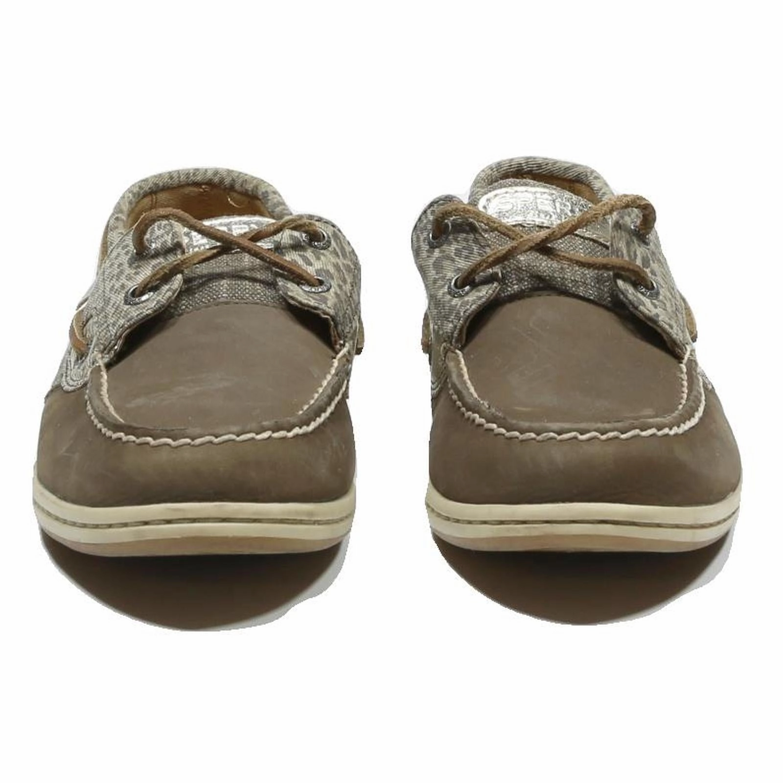 Best Casual Shoe SPERRY Authentic Original Womens Boat Shoes Taupe Canvas UK 7 Casual Lightweight