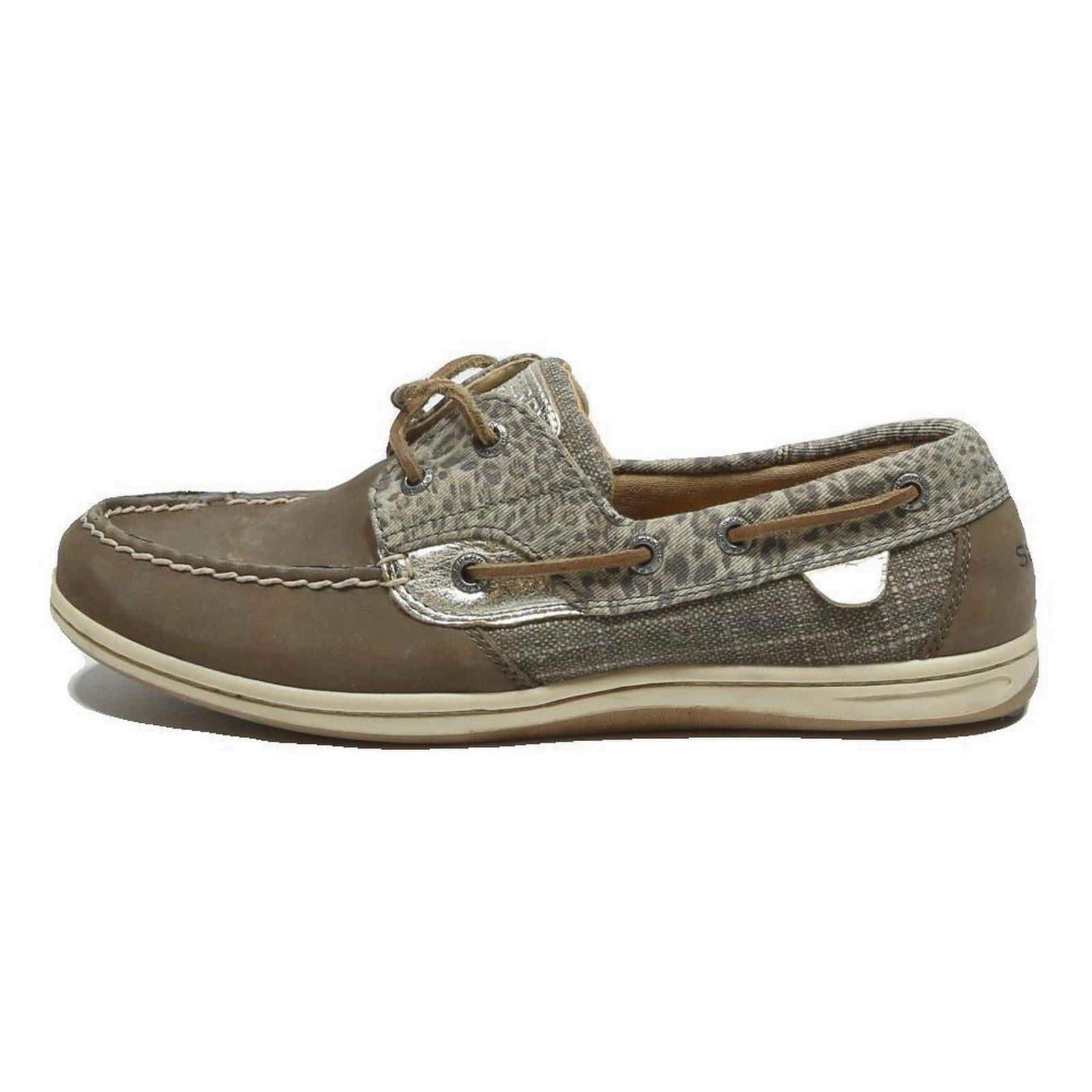 Casual Boots And Shoes SPERRY Authentic Original Womens Boat Shoes Taupe Canvas UK 7 Casual Lightweight