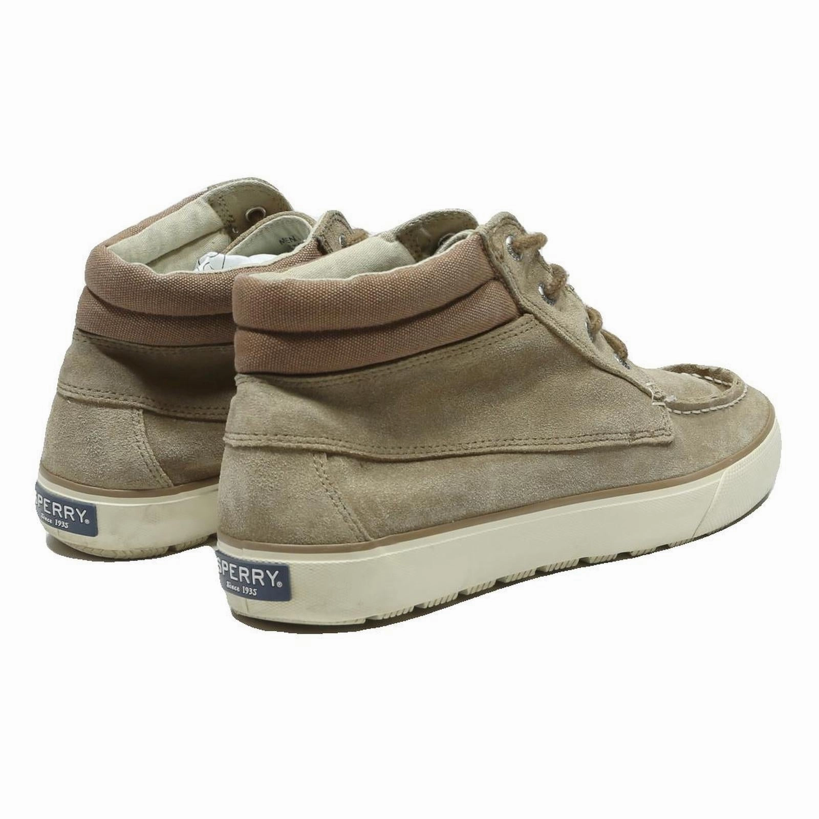 High Heel Casual Shoes SPERRY Crest Vibe Mens Ankle Boots Beige Canvas UK 11 Casual Comfort Durable