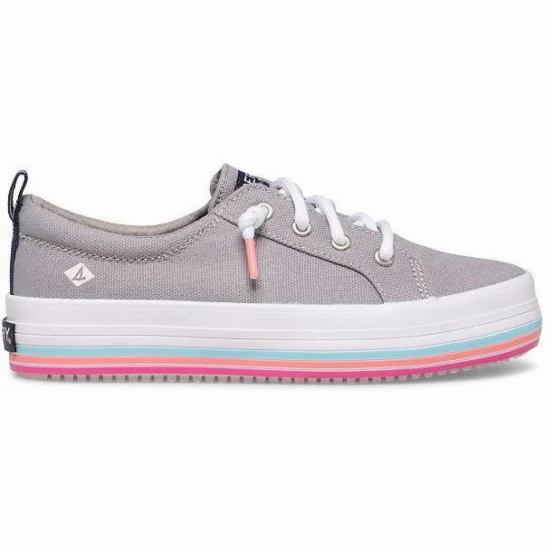 Sperry Crest Vibe STK165975 Sneaker Kids Gray Platform Casual Shoes JOBB615 Revere Shoes Osaka Mary Jane
