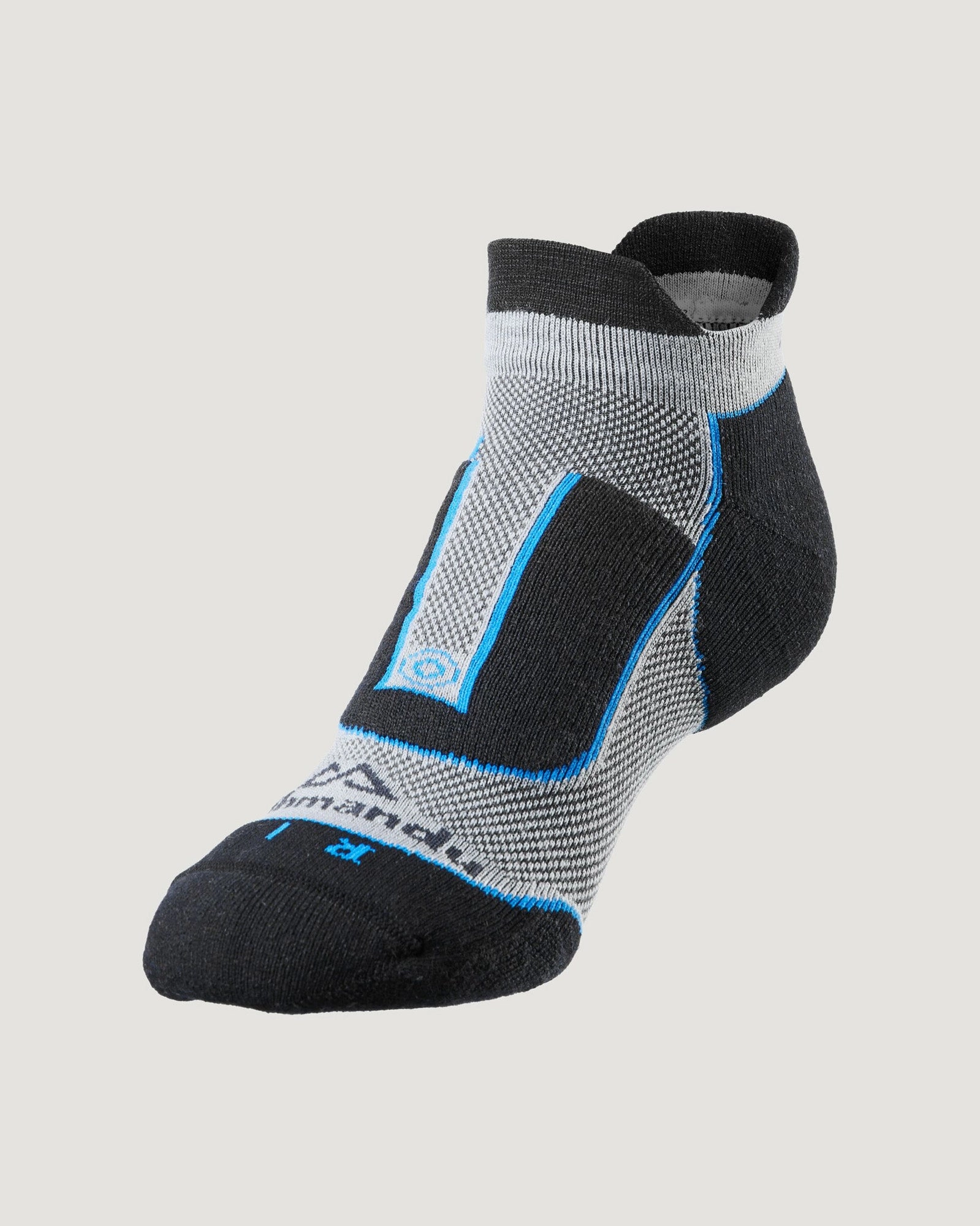 Lone Peak 9 Waterproof Low Hiking Shoes NuYarn Ergonomic Trail Socks - Granite