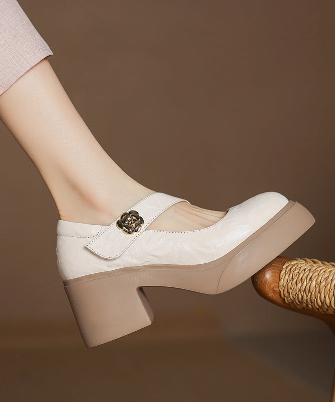 Splicing Chunky Loafer Fashion Sheepskin Black Shoes Wedge Loafers