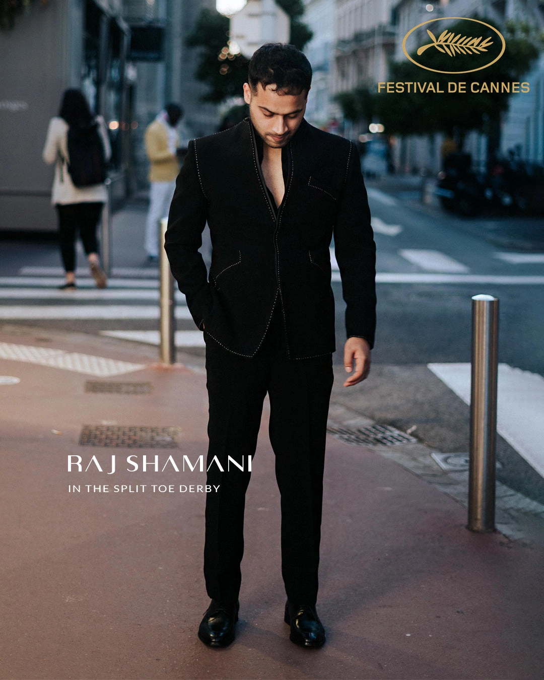 Deck Shoes Split-Toe Derby - Black