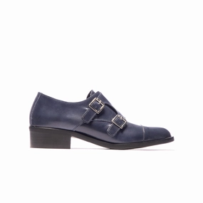 Flatform Brogues Bailey Navy Leather