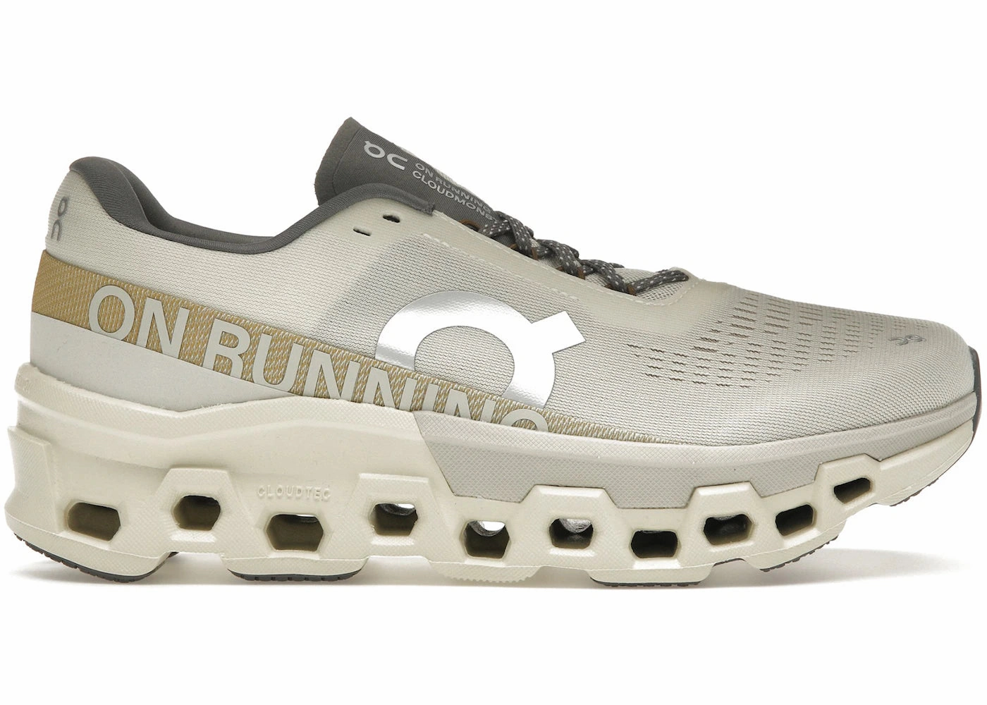 On Running Cloudmonster 2 Cream Ice Running Shoe Overpronation