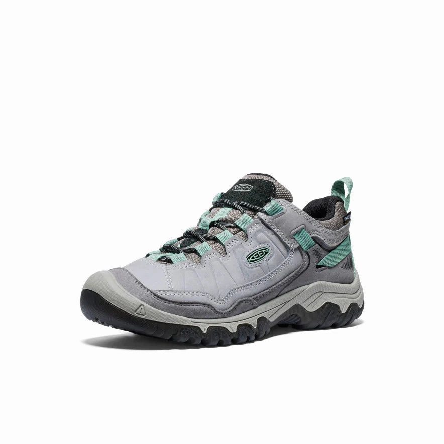 Beginner Hiking Shoes KEEN WOMENS TARGHEE IV WP - ALLOY / GRANITE