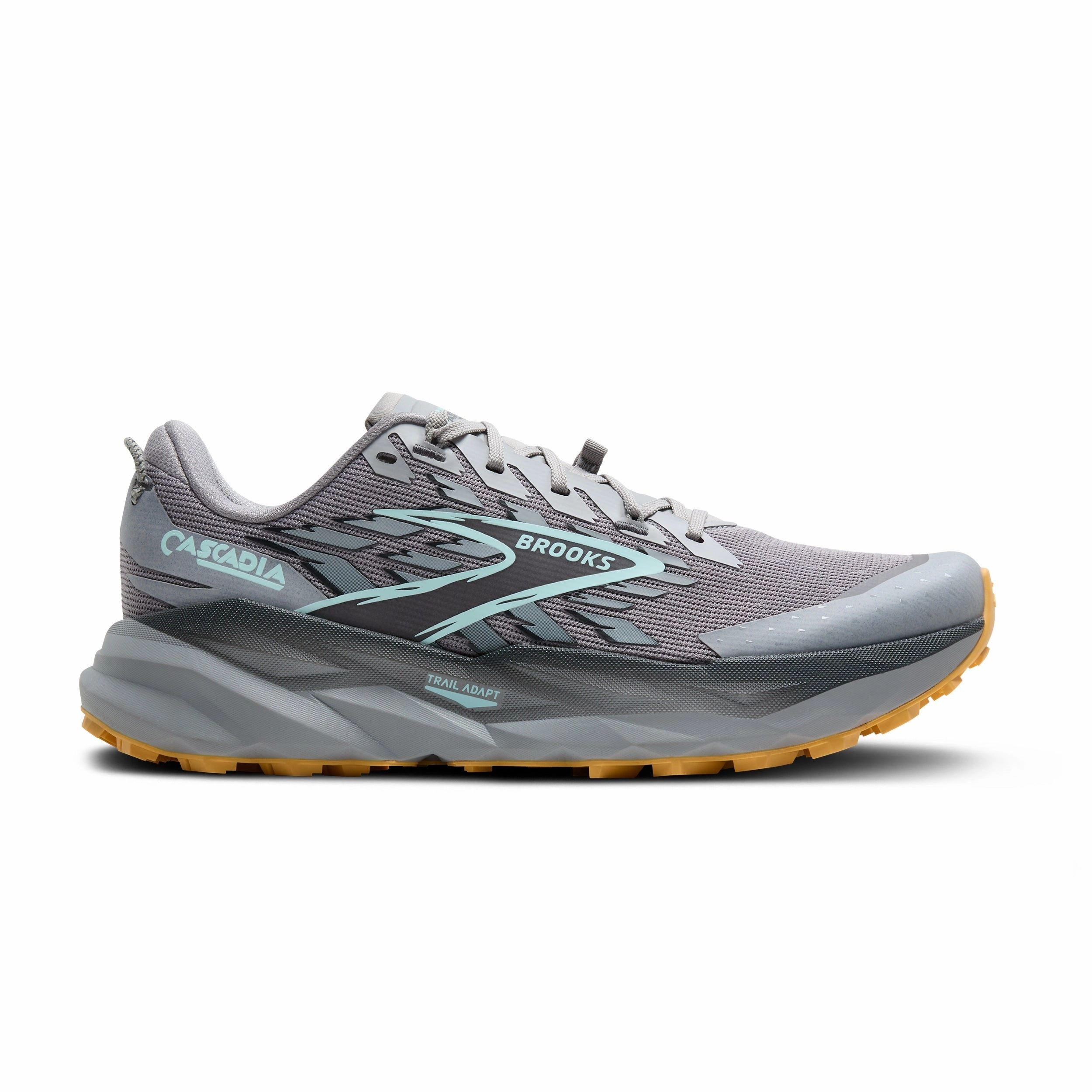 Brooks Cascadia 19 | Alloy / Ebony / Orange | Mens Best Trail Running Shoes South Africa