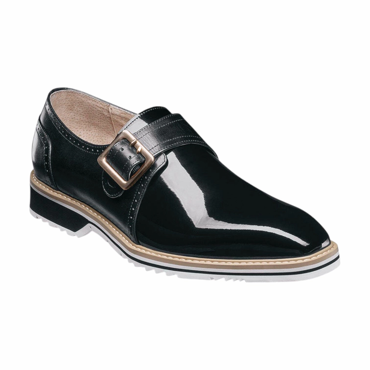 STACY ADAMS: Bartram Monk Strap 25724 Brogues With Suit