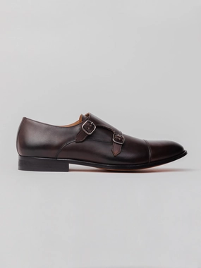 ARISTOCRAT DOUBLE MONKS - Dark Brown Oxfords And Derby Shoes