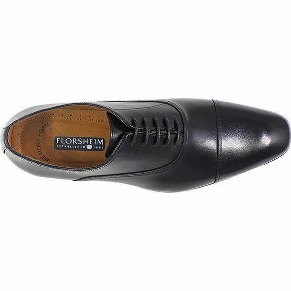 Stafford Wrinkle Free Oxford Florsheim Men's Corbetta Cap Toe Oxford Black