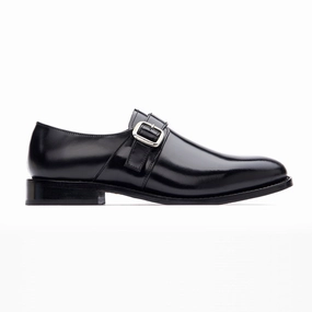 Monk Shoe - Black Brogan Dress