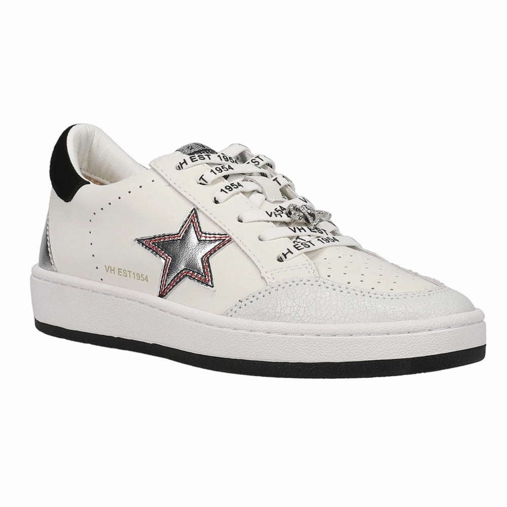 Leather Slip On Sneakers Denisse Metallic Perforated Slip On Sneakers