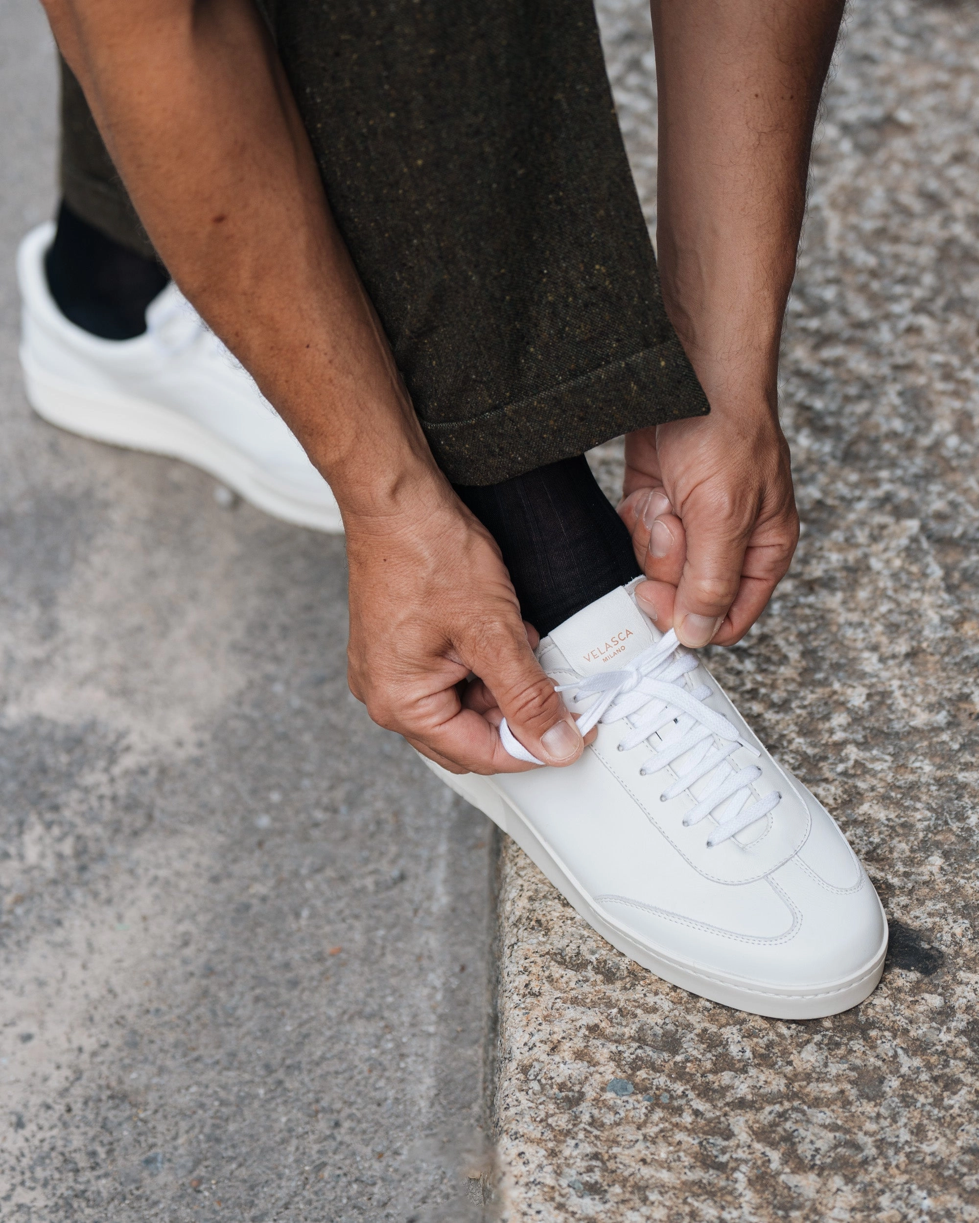 Amis Velvet Tennis Shoes