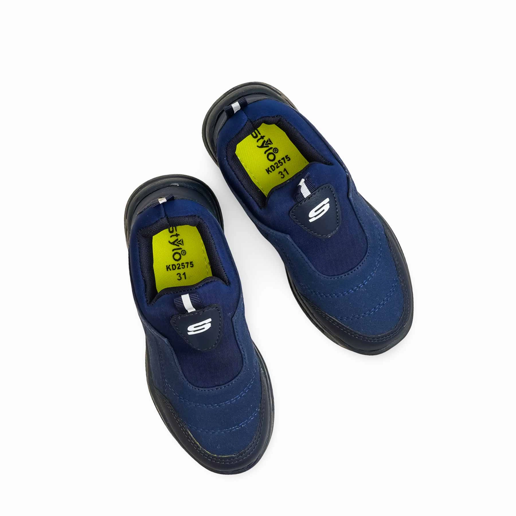 Long Lasting Casual Shoes Boys Navy Casual Canvas KD2575