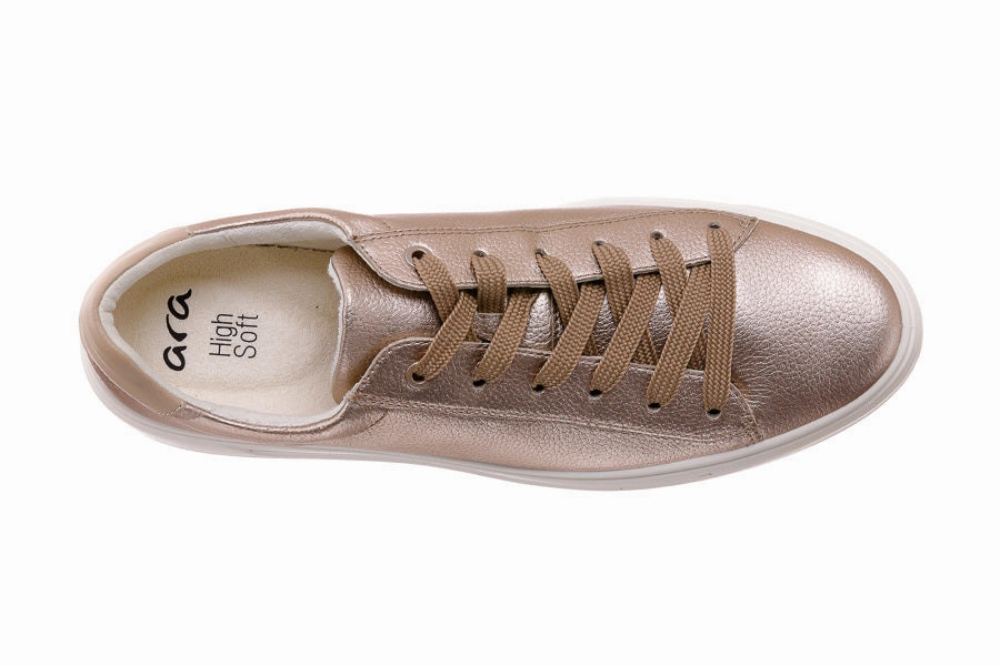 Delphine 8-eye Brogue Boot Ara Tania Platinum