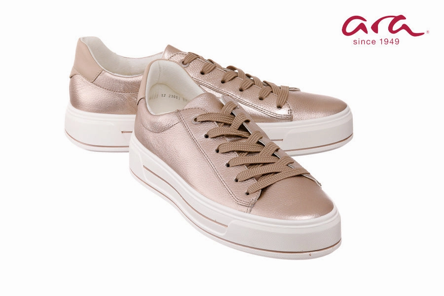 Ara Tania Platinum Broken Brogue