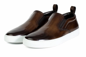Best Waterproof Slip On Work Boots The Ellis Slip-On Sneaker - Brown