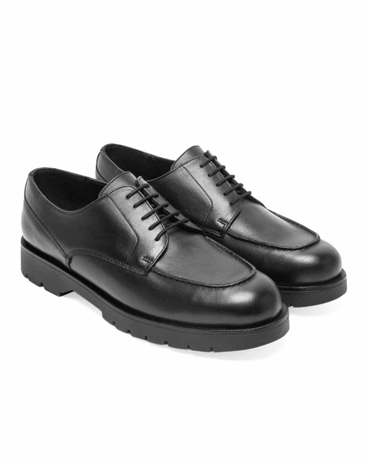Frodan Noir Patent Leather Derby Shoes