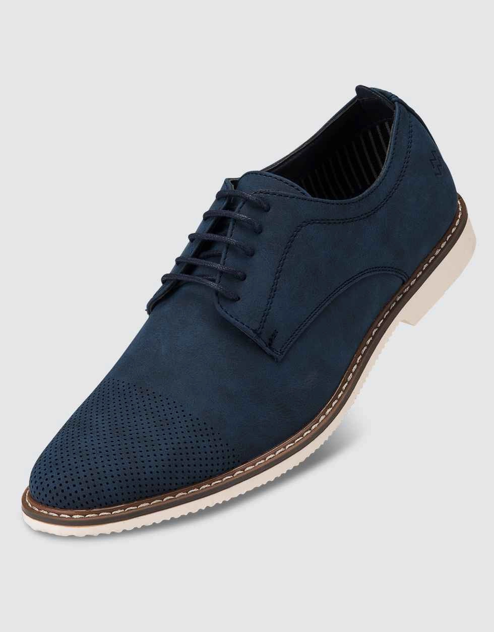 Stippled Oxford Shoes Heeled Leather Oxfords