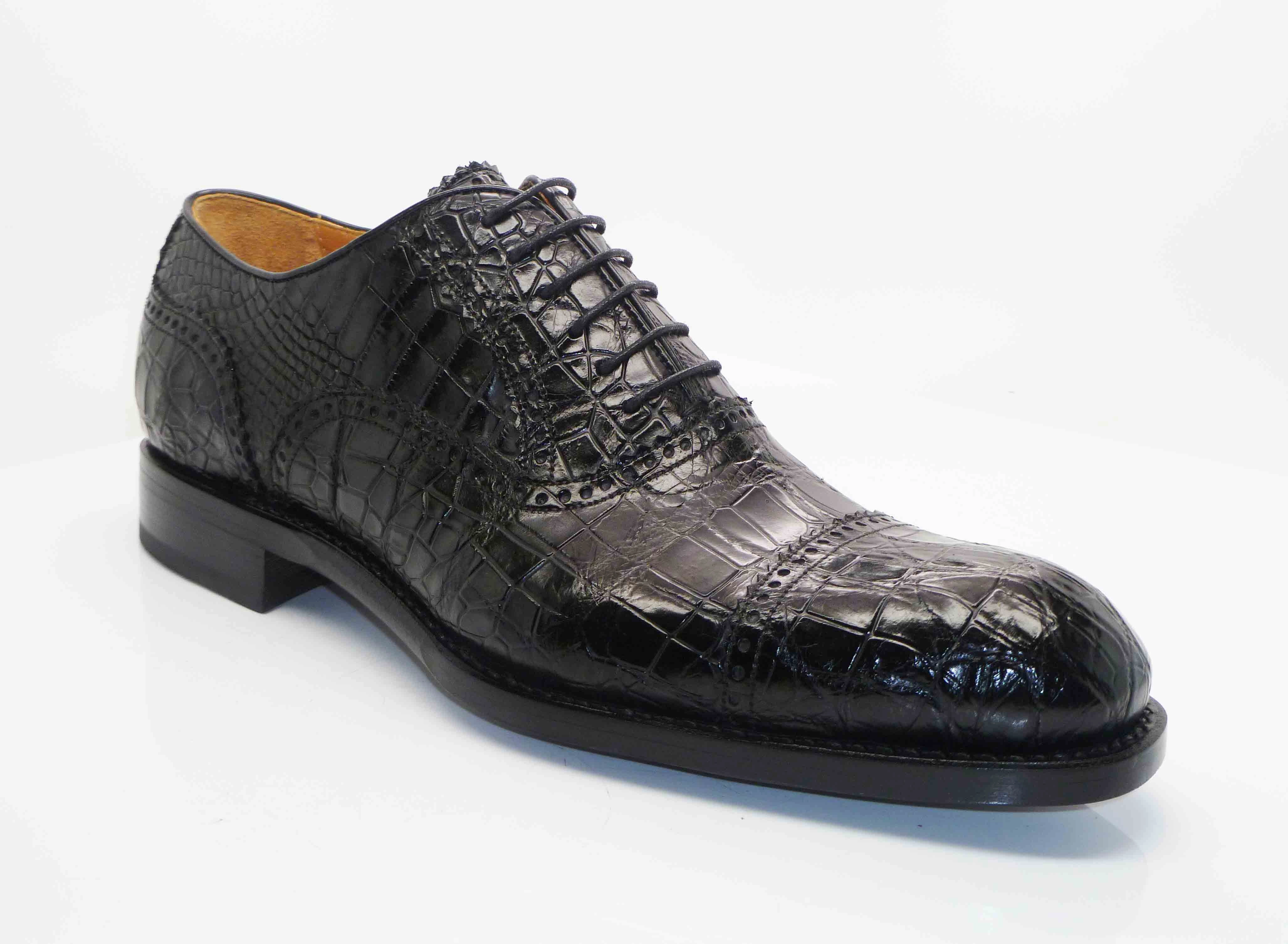 Style: 5817-1233A-Black Two Tone Brogue Oxford Shoes
