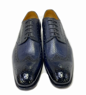 Style: 6531-1233L-Navy Zerogrand Laser Wingtip Oxford