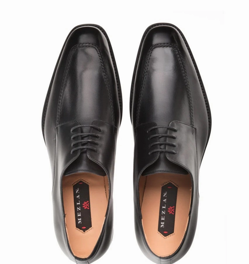Suede Leather Derby Shoes Style: Coventry-Black
