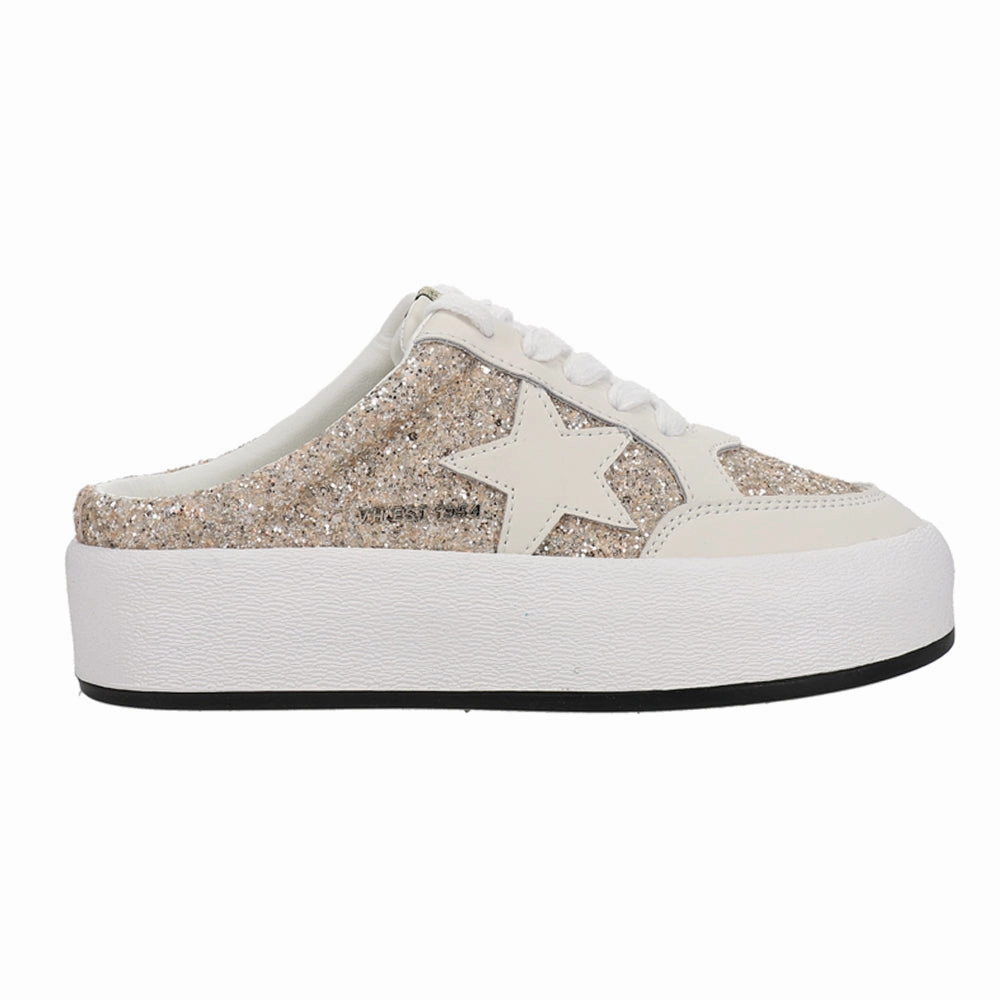 Slip-on Logo Sneakers Val Slip On Glitter Platform Sneakers