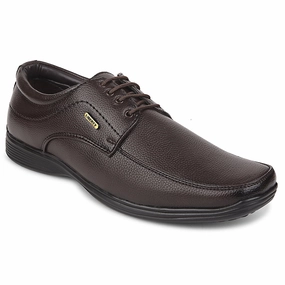 Fortune Brown Formal Lacing Derby Shoes For Men R573-05 By Liberty Brogue Lace Up Shoes