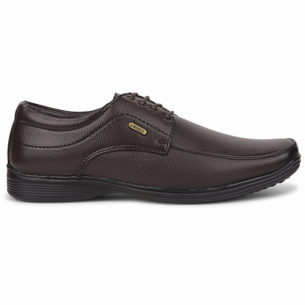 Lace-up Waterproof Shoe Fortune Brown Formal Lacing Derby Shoes For Men R573-05 By Liberty