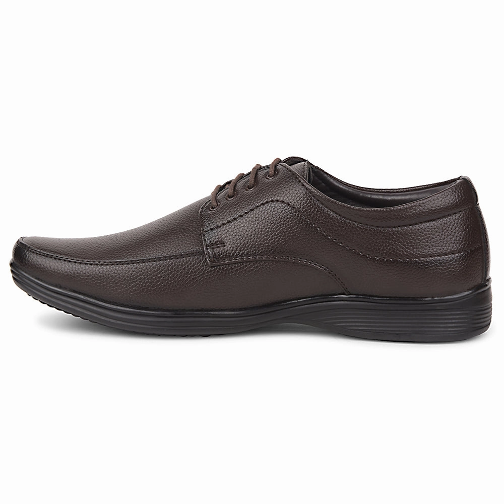No Tennis Shoes Fortune Brown Formal Lacing Derby Shoes For Men R573-05 By Liberty