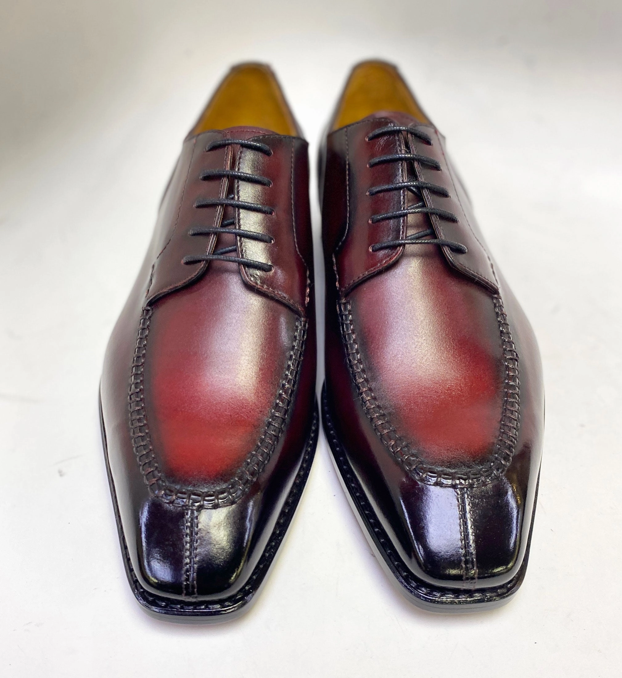 Wide Leg Pants With Oxfords Style: Norman Plus! - Burgundy