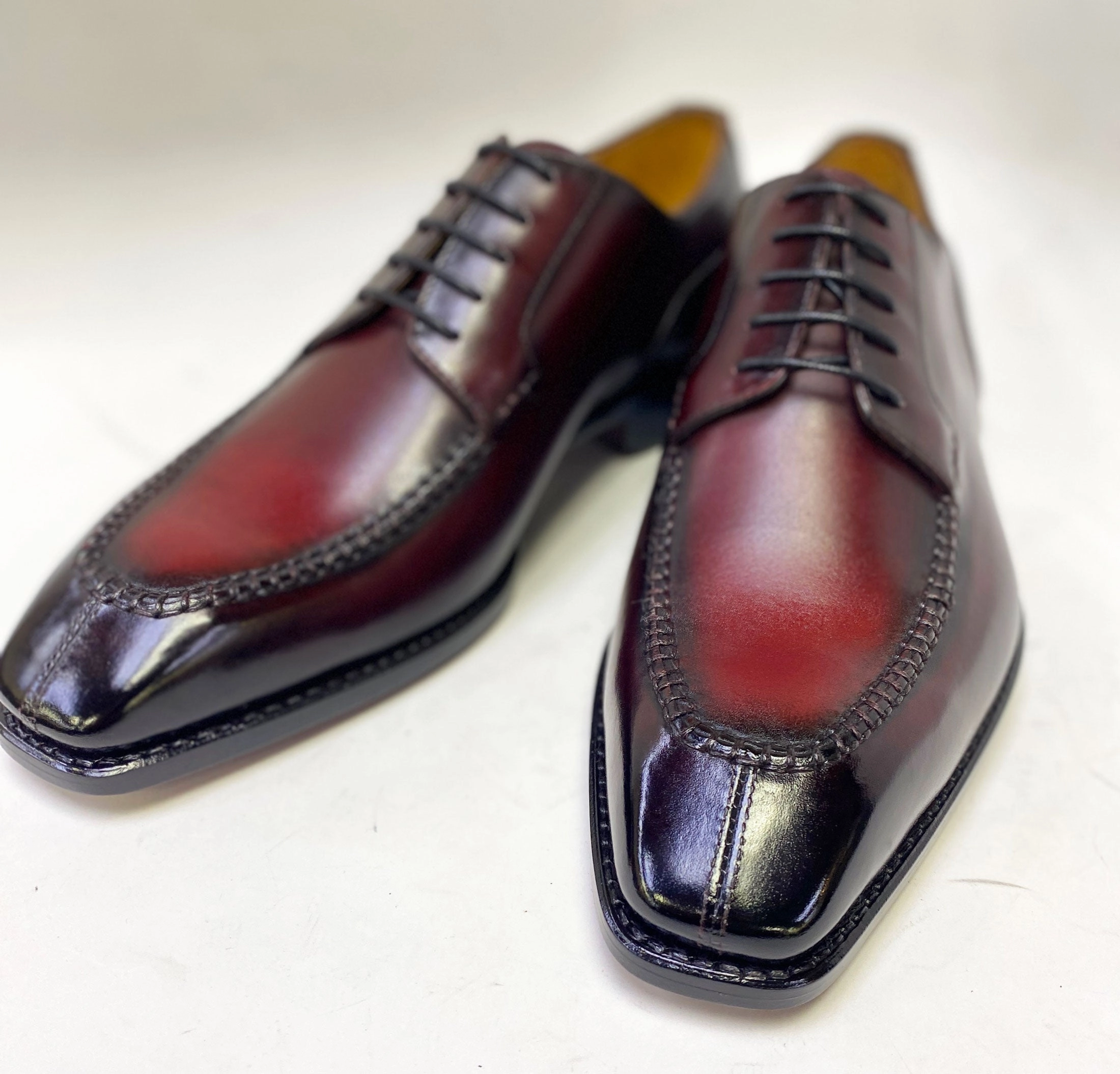 Oxfords With Suit Style: Norman Plus! - Burgundy