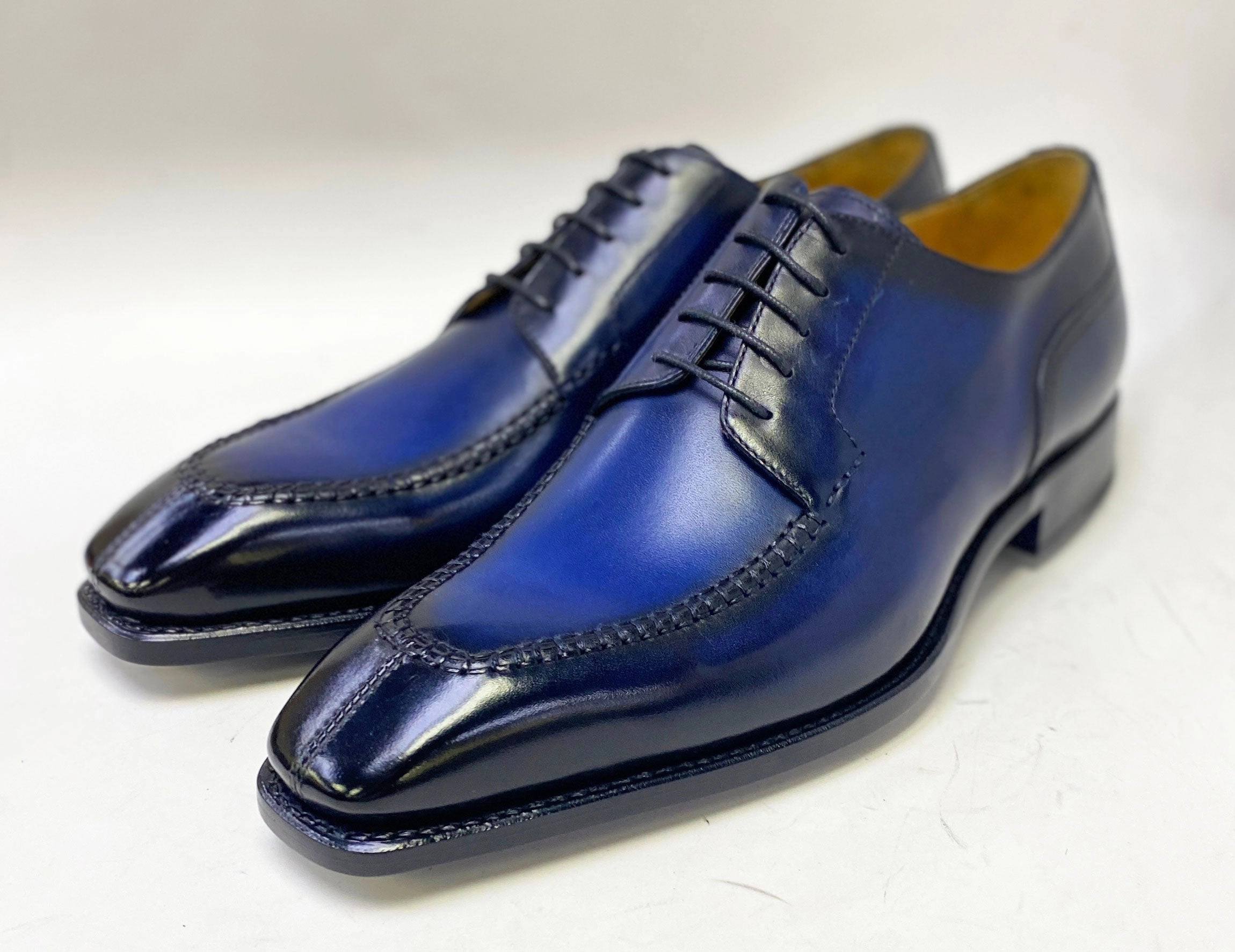 Style: Norman Plus! - Navy Two Tone Cap Toe Oxfords