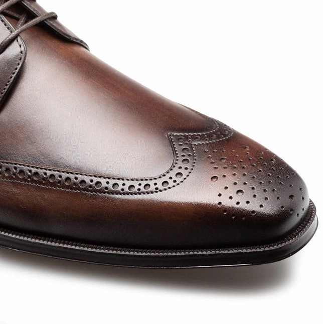 Style: Tasso-Chestnut High Heel Lace Up Shoes