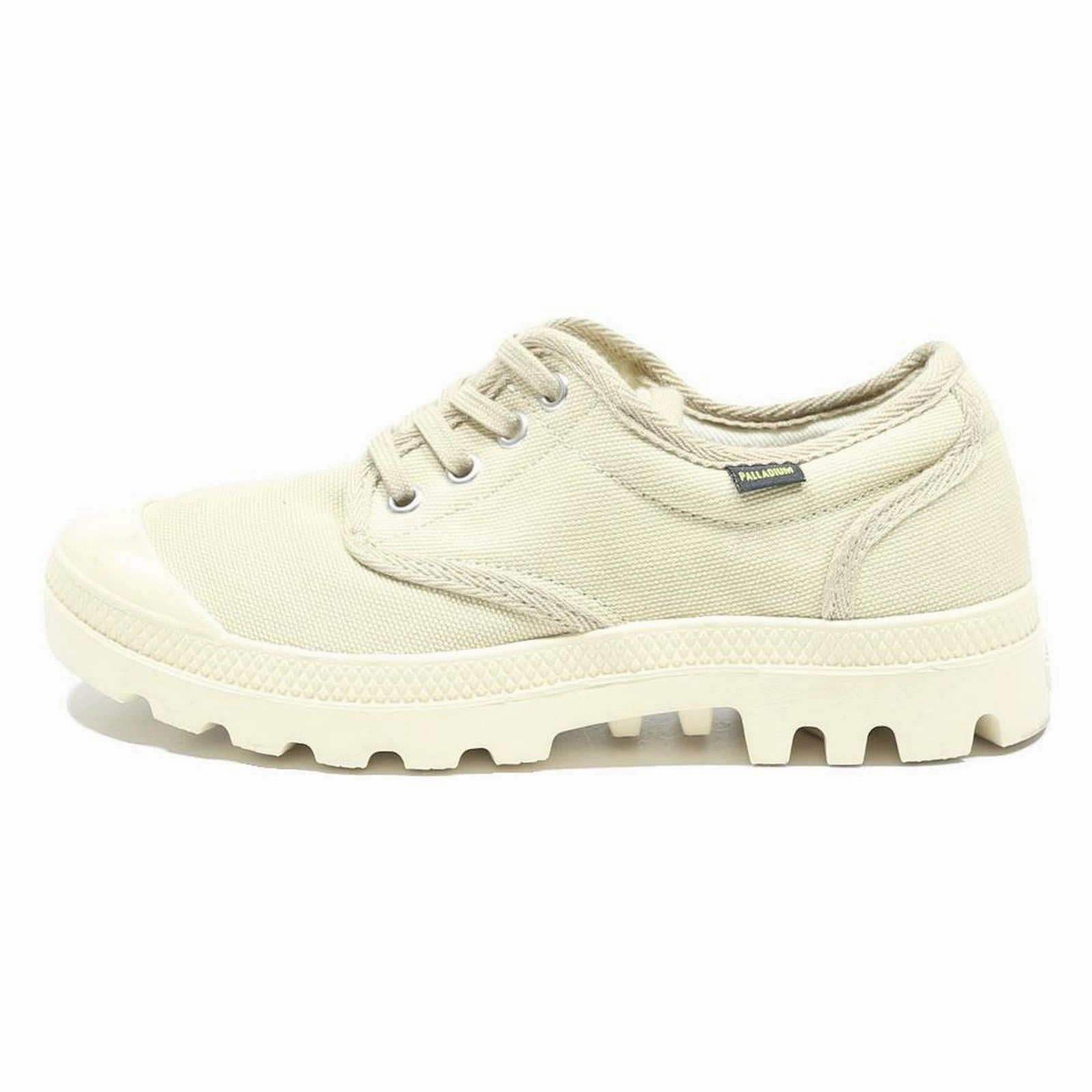 Casual Dress Shoes To Wear With Jeans PALLADIUM Womens Pampa Oxford Low Top Trainers Canvas Beige UK 4 Casual Durable