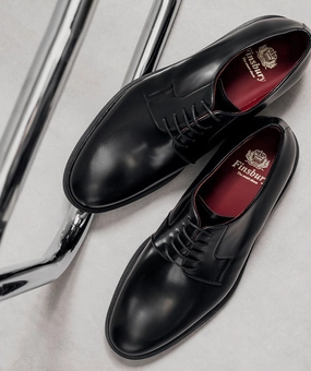 Derby NOHAM Noir Heeled Lace Up Shoes