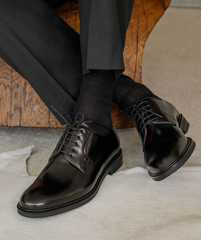 Derby NOHAM Noir Elphie Lace-up Ballet Shoe