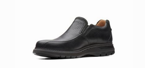 Clarks Un Ramble Step Black Loafers Holiday