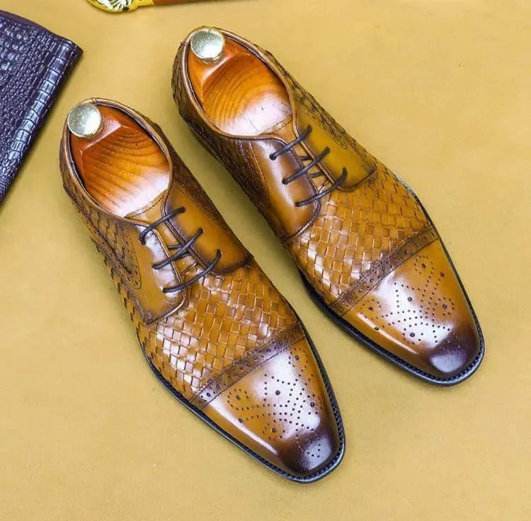 Johnston & Murphy Novick Cap Toe Oxford Men  Dress Shoes -  Urbano Leather Oxford Shoes