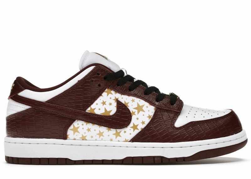 Little Nike Shoes Nike Sb Dunk Low Supreme Stars Barkroot Brown (2021)